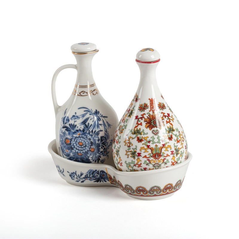 Seletti Set in Porcellana per condimenti Hybrid Thelme