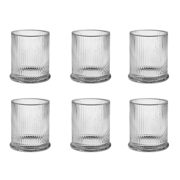 Set Bicchieri Dorico 6 pz. in vetro Fatti A mano Galbiati