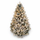 Fiori di Lena | Albero di Natale Innevato Pino Vancower con LED – 4 Altezze