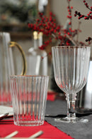 Set 2 pz. Bicchieri acrilico bordo oro 370 ml. WD Lifestyle