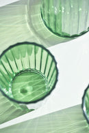 Set 2 pz. Bicchieri colorati in acrilico 370 ml decoro a rilievo WD Lifestyle