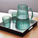 Set 2 pz. Bicchieri colorati in acrilico 370 ml decoro a rilievo WD Lifestyle