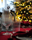 Set 2 Calici bordo oro in acrilico a rilievo 460 ml WD Lifestyle