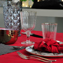 Set 2 Calici bordo oro in acrilico a rilievo 460 ml WD Lifestyle