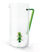 WD Lifestyle | Caraffa in vetro borosilicato con decoro di Albero in vetro Natale 2025