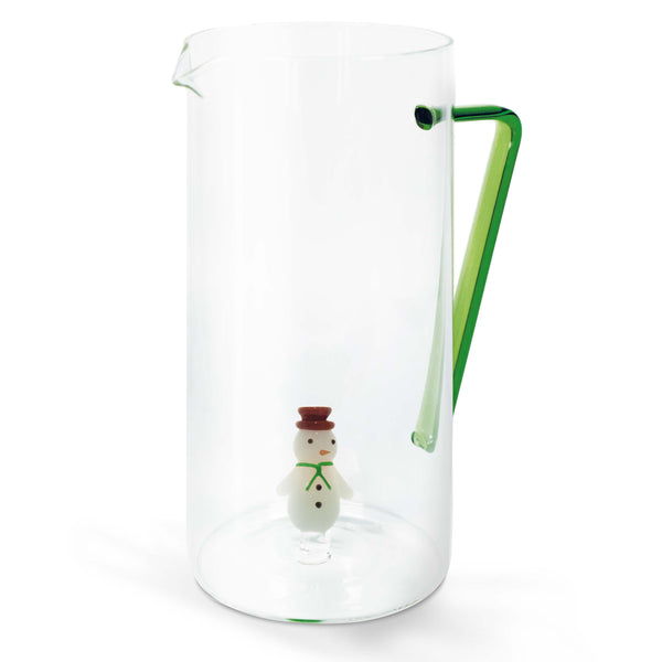 WD Lifestyle Caraffa in vetro borosilicato con decoro NATALE 2025