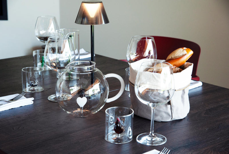 Brocca in Vetro Borosilicato con Decoro WD Lifestyle