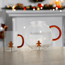 WD Lifestyle Brocca in vetro borosilicato con decoro NATALE 2025