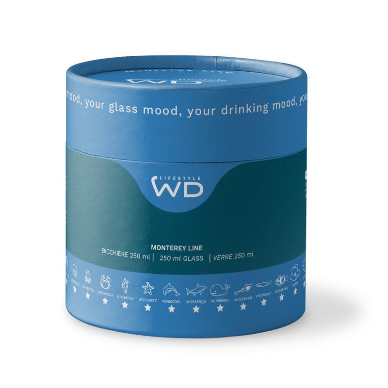 WD Lifestyle | Bicchiere in vetro borosilicato con decoro interno in vetro