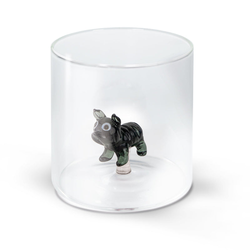 WD Lifestyle | Bicchiere in vetro borosilicato con decoro interno in vetro