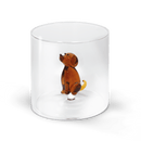 WD Lifestyle Bicchiere 250 ml. in vetro borosilicato con decoro Tema Animali Monterey