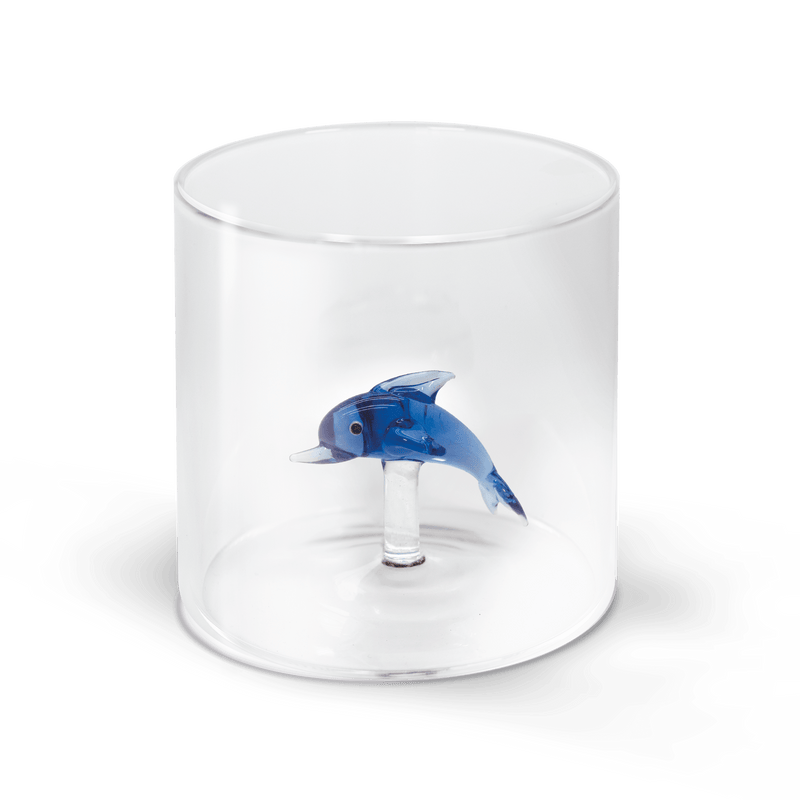 Bicchiere 250 ml. in vetro borosilicato con decoro Tema Mare Monterey WD Lifestyle