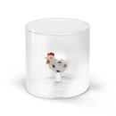 WD Lifestyle Bicchiere 250 ml. in vetro borosilicato con decoro Tema Animali Monterey