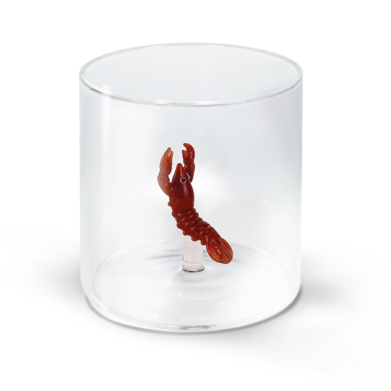 WD Lifestyle | Bicchiere in vetro borosilicato con decoro interno in vetro