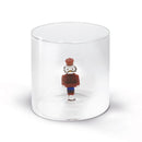 WD Lifestyle | Bicchiere in vetro borosilicato con decorazione interna Natale 2025