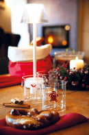 WD Lifestyle | Bicchiere in vetro borosilicato con decorazione interna Natale 2025