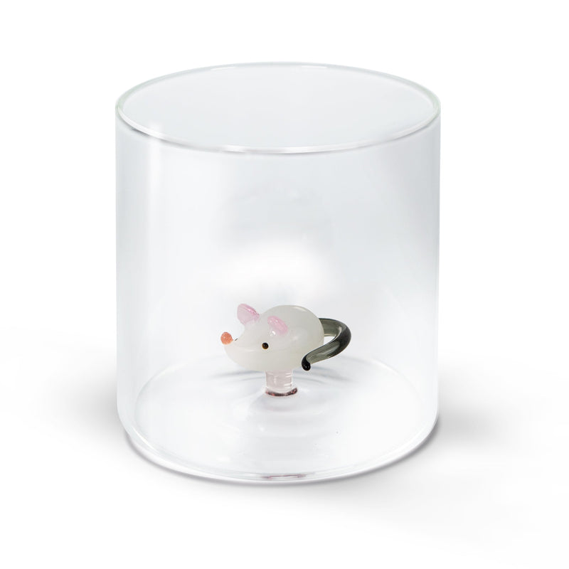 WD Lifestyle | Bicchiere in vetro borosilicato con decoro interno in vetro