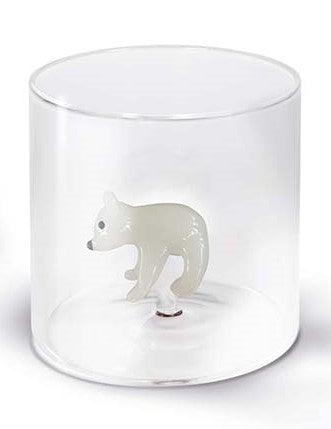 WD Lifestyle Bicchiere in vetro borosilicato capacità 250 ml. decoro NATALE 2024