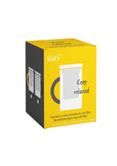 Tisaniera in vetro borosilicato con manico colorato e scritta WD Lifestyle