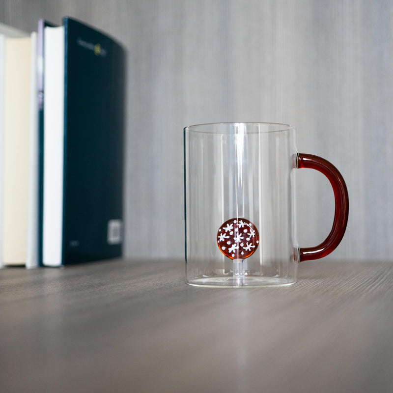 WD Lifestyle Tazza in vetro Borosilicato con decoro Monterey Line Natale 2024