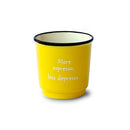 Set 6 pz. tazzine caffè Bone China  colorate con scritte WD Lifestyle