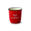 Set 6 pz. tazzine caffè Bone China  colorate con scritte WD Lifestyle