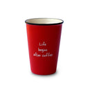 Set 4 pz. Tazze Mug  Bone China  colorate con scritte WD Lifestyle