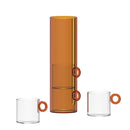Set 4 Tazze in Vetro Borosilicato con Manico ad Anello WD Lifestyle