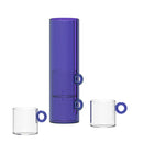 Set 4 Tazze in Vetro Borosilicato con Manico ad Anello WD Lifestyle