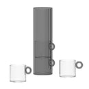 Set 4 Tazze in Vetro Borosilicato con Manico ad Anello WD Lifestyle