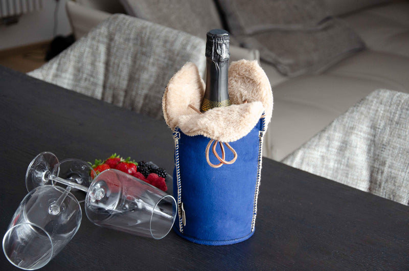 Glacette refrigerante Bottiglie con pelliccia in lana WD Lifestyle