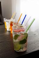 Set 6 cannucce riutilizzabili colorate in vetro borosilicato WD Lifestyle