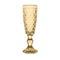 Set 4 flûte in vetro con decoro in rilievo WD Lifestyle