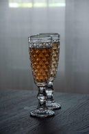 Set 4 flûte in vetro con decoro in rilievo WD Lifestyle