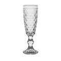 Set 4 flûte in vetro con decoro in rilievo WD Lifestyle