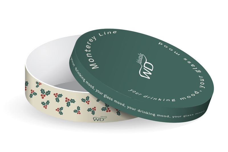 WD Lifestyle | Set 4 Cucchiaini caffè con decoro Natalizio in vetro artigianale Natale 2025