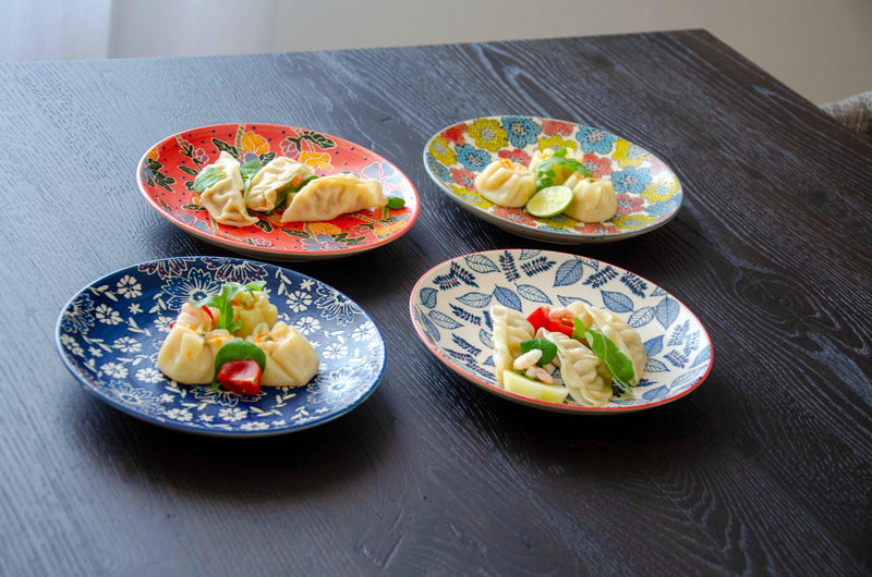 Set 4 pz.Piatti dessert  decorati WD Lifestyle