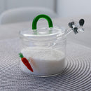 Zuccheriera in vetro borosilicato con decori e cucchiaino Monterey WD Lifestyle