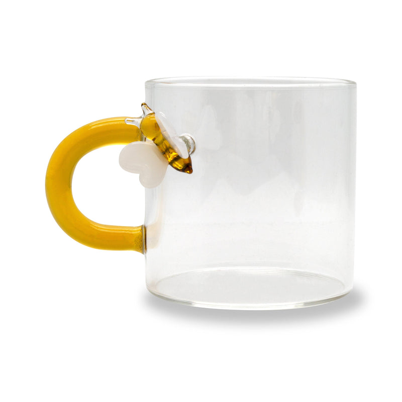 Set 2 pz. tazzine da caffè in borosilicato con decori e manico colorato Monterey WD Lifestyle