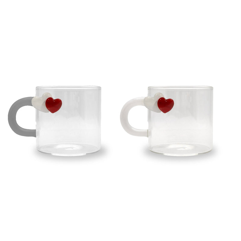 WD Lifestyle | Set 2 Tazzine da Caffè in vetro borosilicato