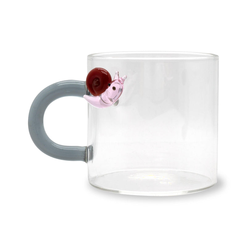 Set 2 pz. tazzine da caffè in borosilicato con decori e manico colorato Monterey WD Lifestyle