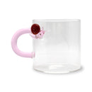 Set 2 pz. tazzine da caffè in borosilicato con decori e manico colorato Monterey WD Lifestyle