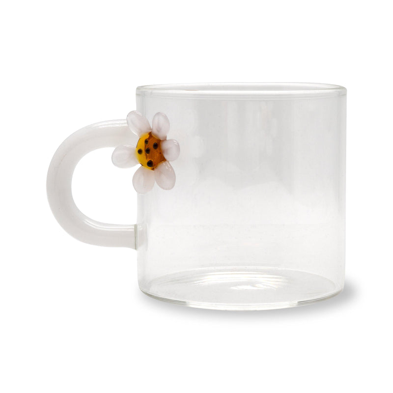 Set 2 pz. tazzine da caffè in borosilicato con decori e manico colorato Monterey WD Lifestyle