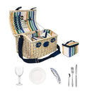 Cestino da picnic in vimini bianco per 2 persone WD Lifestyle