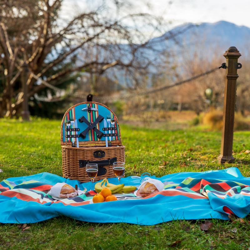 Cestino da picnic in vimini color miele per 4 persone WD Lifestyle