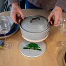 WD Lifestyle | Sottopentola in ceramica con decoro personalizzato Mykonos Line Natale 2025