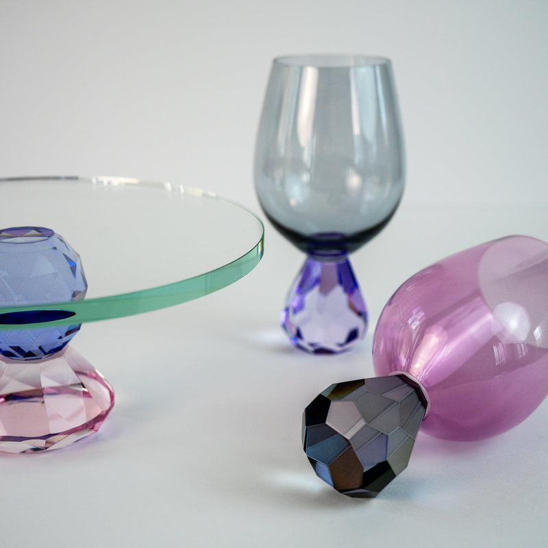 WD Lifestyle Bicchiere Cocktail in vetro Effetto Diamante Anversa Line Natale 2024