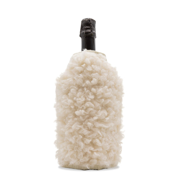 WD Lifestyle Glacette raffredda Bottiglia con Eco Pelliccia decorativa Napa Line Natale 2024