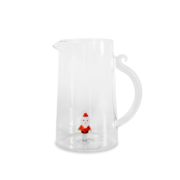 WD Lifestyle | Caraffa in vetro borosilicato con decoro interno Natale 2025