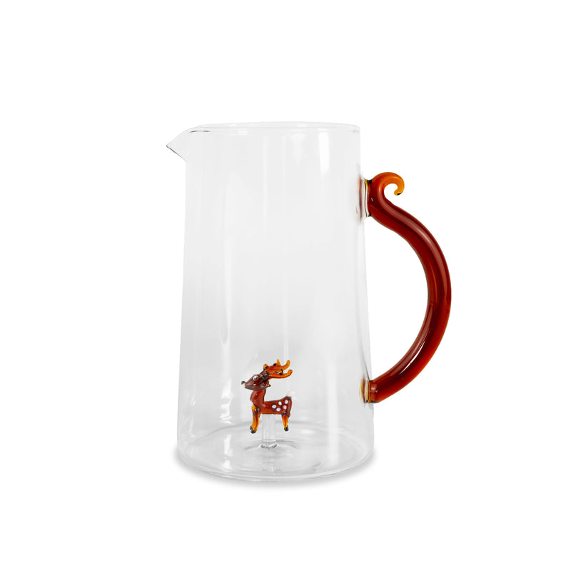 WD Lifestyle | Caraffa in vetro borosilicato con decoro interno Natale 2025